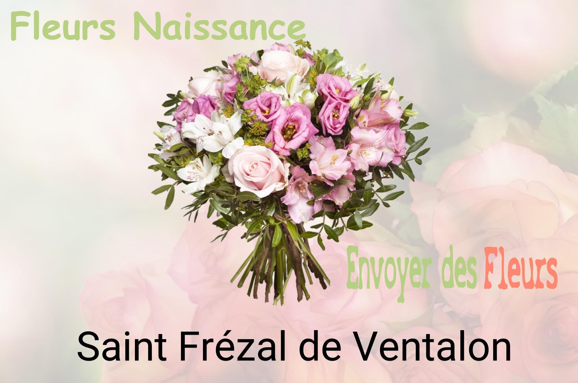 Bouquet de fleurs de naissance livré à Saint-Frézal-de-Ventalon